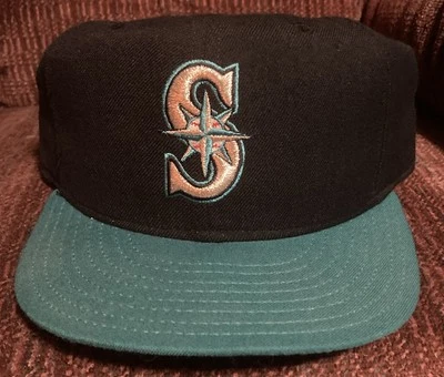 Vintage New Era 5950 Seattle Mariners Fitted 7 1/8 Hat Cap New No Tags Wool USA - Image 1 of 4