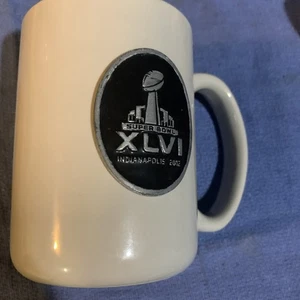 Novelty Coffee Cup Mug Super Bowl XLVI New York Giants NFL Football Indianapolis - Picture 1 of 3