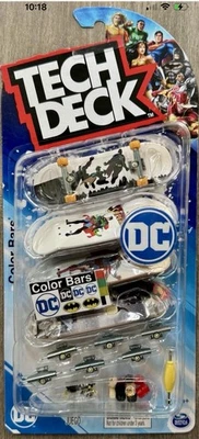 TECH DECK DC Comics Barras de Color Juego de Patineta Superman Paquete NUEVO Batman  Foto 1 de 2