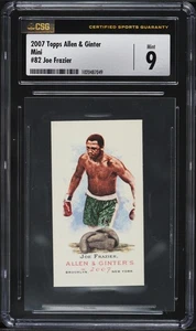 2007 Topps Allen & Ginter Mini Joe Frazier #82 CSG 9  - Picture 1 of 2