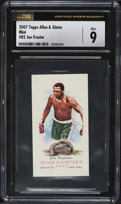 2007 Topps Allen & Ginter Mini Joe Frazier #82 CSG 9  - Image 1 of 2