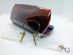 Seltene Nasenpinzette Brille in Originalform - Bild 1 von 16