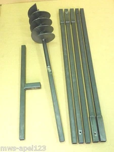 180 6 mètres Tarière perceuse de puits perceuse manuelle perceuse à poteaux - Afbeelding 1 van 2