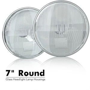 For 2007-2018 Jeep Wrangler JK 2 Door Headlight Sealed Beam Glass Housing H6024 - Picture 1 of 12