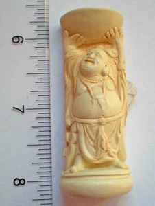 Ho Tei Lachender Buddha 2 3/8" Statue s116 - Bild 1 von 4