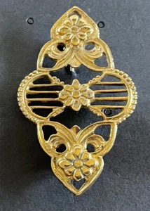 Vintage Damen Brosche Anstecknadel goldfarben Damen Modeschmuck 2 cm - Bild 1 von 2