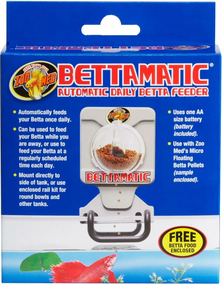 Zoo Med Laboratories Bettamatic Automatic Daily Betta Feeder 097612240061
