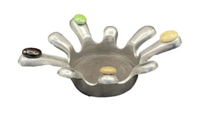 Funky Finds Cast Aluminum Abstract Jar Candle Holder - Picture 1 of 11