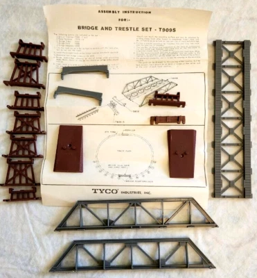 TYCO HO Bridge & Trestle Set T909S (17-pieces) --- unused/no box - Image 1 of 2