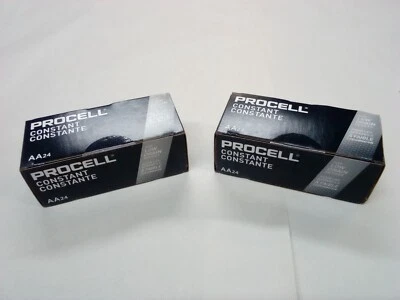 48 个全新 AA Procell 碱性电池 Duracell PC1500 EXP 2027 或更高版本 — 第 1/3 张图片