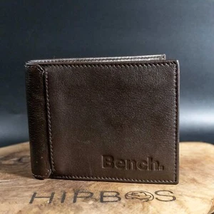 Cartera de hombre Bench Bifold de cuero marrón - Imagen 1 de 4
