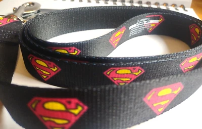Correa para perro Hot Topic con hebilla negra DC Superman 4' nueva con etiquetas Foto 1 de 4