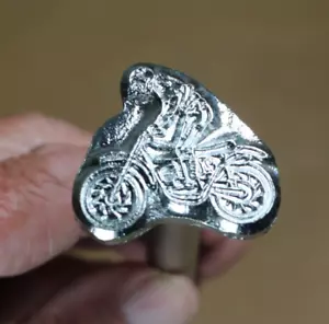 Motorcycle & Rider, Motorcross, Leather Stamp, Baron Tool, Discontinued #984 - Picture 1 of 10