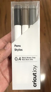 NUEVO Cricut 2007076 Joy Pen Stylos 0.4 Puntos Pluma Joy Punta Fina Negro Marrón Gris - Imagen 1 de 5