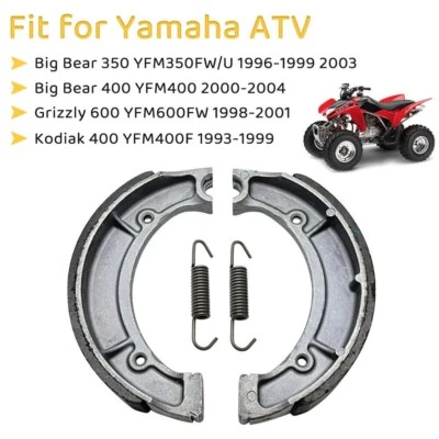 Zapatas de freno traseras para Yamaha Kodiak 400 YFM400 YFM400FW 1993-99 zapatas de freno traseras Foto 1 de 4