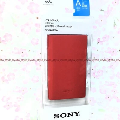 SONY Walkman Soft Case for NW-A100 Series Red CKS-NWA100 R 03238 JAPAN IMPORT - Image 1 of 4
