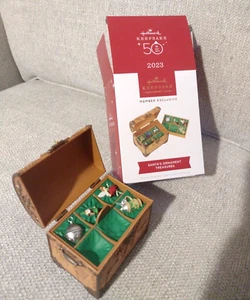 Hallmark Keepsake Santa’s Ornament Treasures KOC 50th Ann. Member Exclusive NEW - Picture 1 of 6