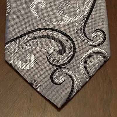 Concepts By Claiborne серый ручной работы 100% шелк мужской галстук сделано в Китае - Изображение 1 из 4