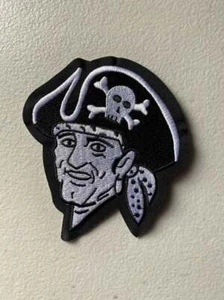 Pittsburgh Pirates Jersey Sleeve Throwback Logo Iron On Patch 4.75 x 4” Baseball - Picture 1 of 2