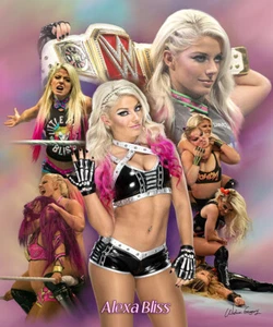 Poster Alexa Bliss, Wishum Gregory Art, stampa 20"" x 16"" 4694 - Foto 1 di 1