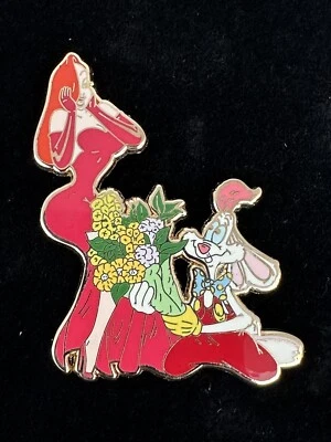 Disney Shopping Roger & Jessica Rabbit Fun with Flowers Pin 61782 LE 250 - Image 1 of 4