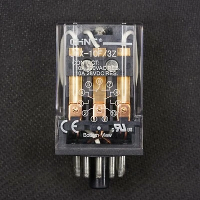 NUEVO 11 pines base octal 110 V relé de CA 3 PDT enchufe de uso general cubo de hielo 10 A Foto 1 de 4