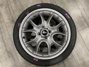 Mini Cooper R50 R52 R53 R55 R56 R57 R58 R59 LA Wheels Web Spoke 98 7JX17 Gray - Foto 1 di 6
