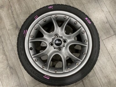 Mini Cooper R50 R52 R53 R55 R56 R57 R58 R59 LA Ruedas Radios Web 98 7JX17 Gris Foto 1 de 4