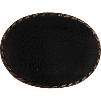 Hebilla de cinturón vintage rústica hecha a mano de vaquero occidental piel de novillo de cuero de los años 80 Foto 1 de 4