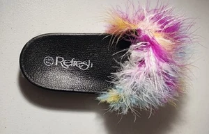 Refresh Multi-color Ladies Rainbow Slides Size 7.5 - Picture 1 of 4
