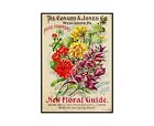 Garden Journal & Kitchen Wall Art, Two 5" x 7" Prints, Seed Pack Catalog Covers 