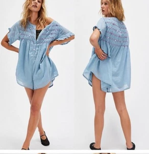 Neu Free People Victoria Babydoll Strampler Kleid S - Bild 1 von 2