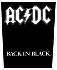 AC/DC - Rückenaufnäher Backpatch Back in Black