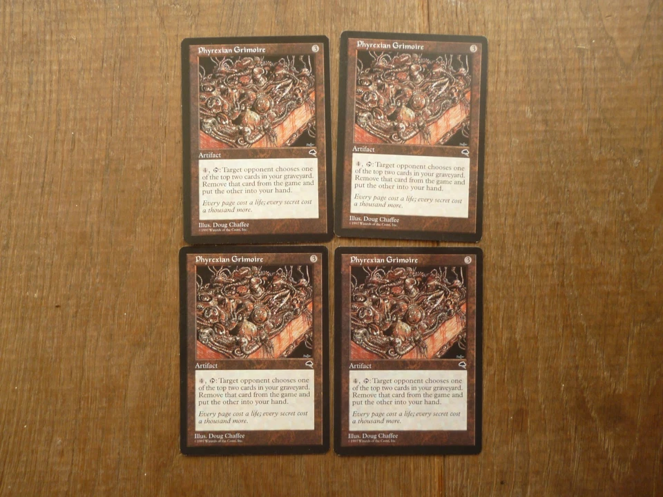 MTG x 4 Phyrexian Grimoire Rare Tempest Magic The Gathering playset card - Image 1 of 1