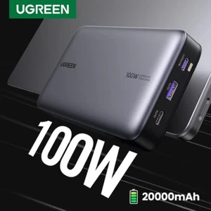 UGREEN 100W 20000mAh Power Bank Portable PD Fast Charging For iPhone 15 Laptop - Picture 1 of 7