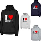 I Love London Bluza z kapturem Capital Of England Country Love Pamiątka Wielka Brytania Top