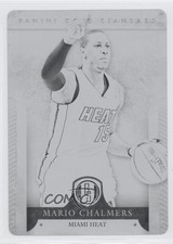 2012-13 Panini Gold Standard Printing Plate Black 1/1 Mario Chalmers #109 7m4
