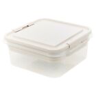 Clear Plastic Stackable Storage Boxes With Clip Lid Organizer Tray Box Container