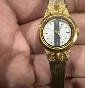 *Working* ORIENT VINTAGE NICE GOLD PLATED LADIES WATCH BRACELET F05LNN-00 CS - Picture 1 of 12