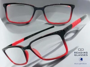 Classy Contemporary Modern Sporty READING EYE GLASSES READERS Black Frame +1.50 - Picture 1 of 6
