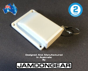 White Anderson SB50 50amp Plug Surface Cover + Insect/Dust Cap