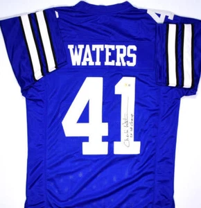 Charlie Waters Autographed Blue Pro Style Jersey w/2x SB Champs- Beckett Holo - Picture 1 of 11