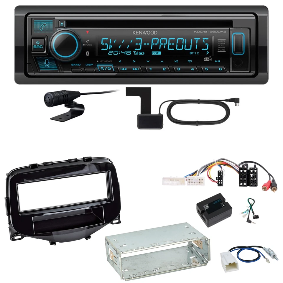 Kenwood KDC-BT960DAB 1-DIN Autoradio (DAB Bluetooth Alexa Siri) #1907395