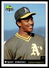 1991 Classic Best Southern Oregon A's Miguel Jimenez Southern Oregon A's #14