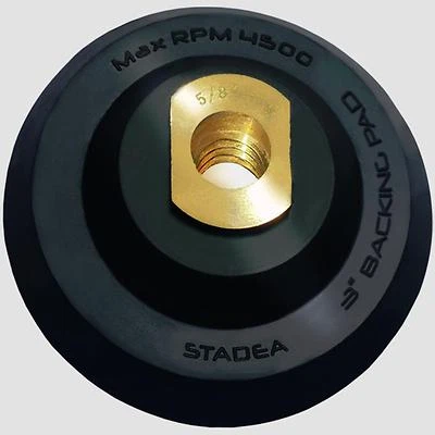 Stadea 3 inch Rubber Backing Pad Flexible Backer Pad with Backing 5/8" 11 Thread