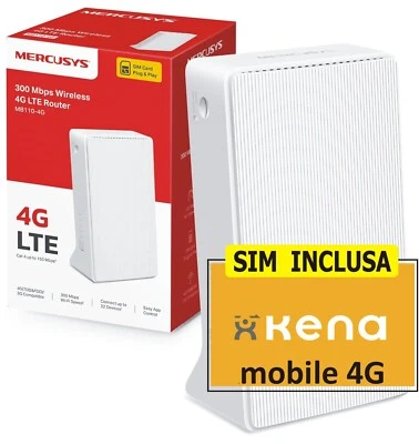 MODEM, ROUTER WIFI con SIM INCLUSA, da 7,00€ al mese Senza Installazione - Immagine 1 di 4