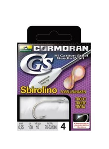 Cormoran Cgs Sbirolinohaken Gr.12 Collegato Ganci 10 Pezzi Amo per Trote - Foto 1 di 1