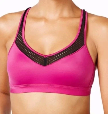 WACOAL WILD ASTER. SUJETADOR DEPORTIVO NEGRO IMPACTO MEDIO SIN CABLES TALLA 32C/D EE. UU. Foto 1 de 2