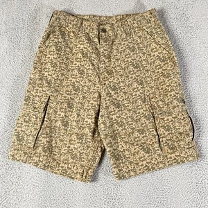 Levis Digi Camo Cargo Shorts Mens 34 Brown Tan Green Camouflage Military Hunting - Picture 1 of 11