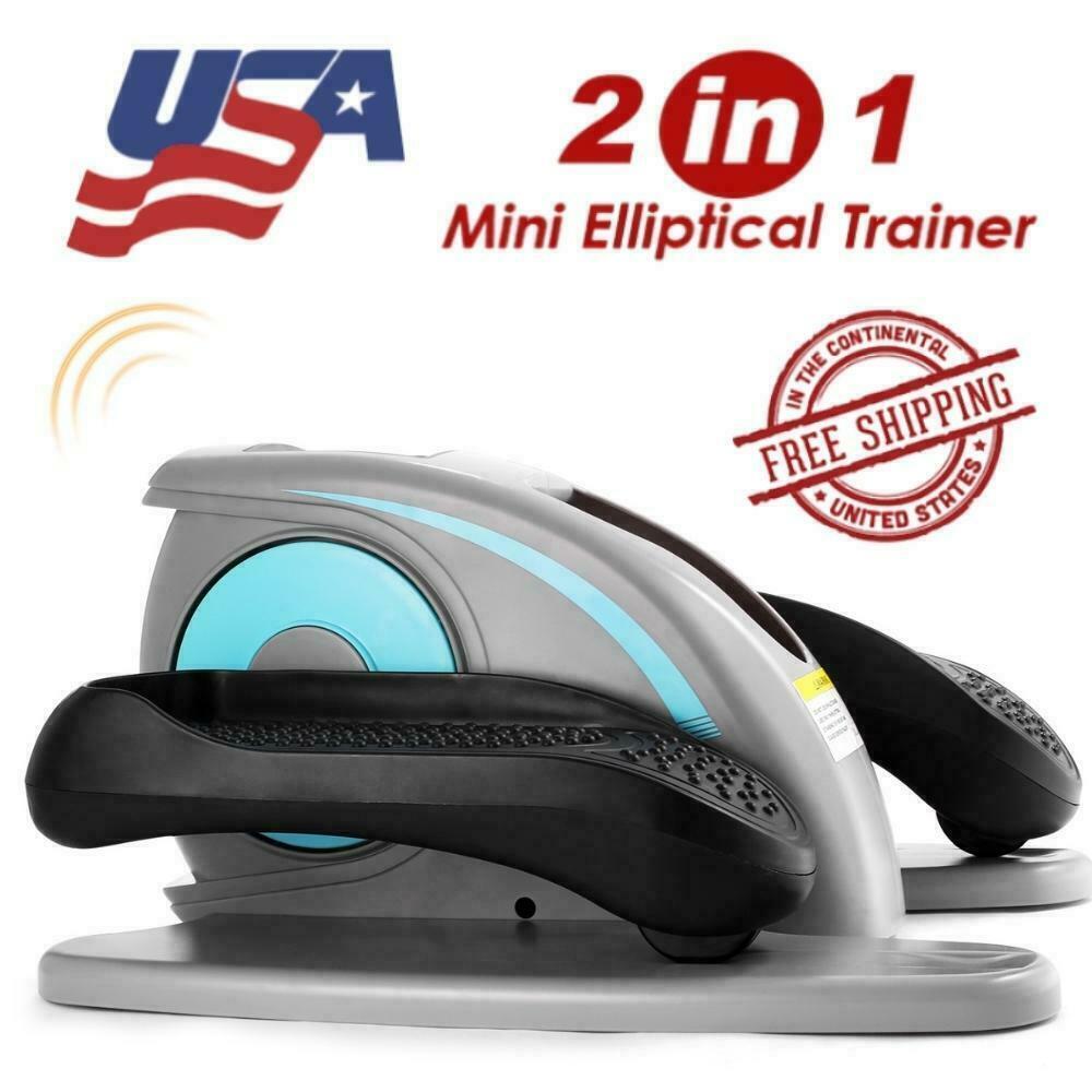 Electric Elliptical Trainer Pedal Exerciser Adjustable Speed Mini Trainer Home